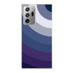 PrintiFy Samsung Galaxy Note 20 Ultra ile Uyumlu Kapak Renk Cümbüşü E Mavi Tasarımlı 1mm Fit Şeffaf Silikon Kılıf