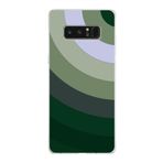 PrintiFy Samsung Galaxy Note 8 ile Uyumlu Kapak Renk Cümbüşü C Haki Tasarımlı 1mm Fit Şeffaf Silikon Kılıf