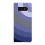 PrintiFy Samsung Galaxy Note 8 ile Uyumlu Kapak Renk Cümbüşü D Lila Tasarımlı 1mm Fit Şeffaf Silikon Kılıf