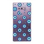 PrintiFy Samsung Galaxy Note 9 ile Uyumlu 1mm Slim Fit Nazar Boncuğu 1 Baskılı Şeffaf Kılıf