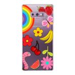 PrintiFy Samsung Galaxy Note 9 ile Uyumlu 1mm Slim Fit Water Color 5 Baskılı Şeffaf Kılıf