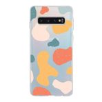 PrintiFy Samsung Galaxy S10 ile Uyumlu Kapak Grunge Tasarımlı 1mm Fit Şeffaf Silikon Kılıf