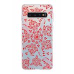 PrintiFy Samsung Galaxy S10 ile Uyumlu Kapak Nostalji Desen - E Tasarımlı 1mm Fit Şeffaf Silikon Kılıf