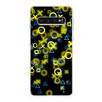 PrintiFy Samsung Galaxy S10 ile Uyumlu Kapak Semboller Tasarımlı 1mm Fit Şeffaf Silikon Kılıf
