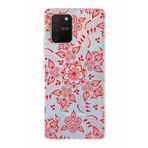 PrintiFy Samsung Galaxy S10 Lite ile Uyumlu Kapak Nostalji Desen - E Tasarımlı 1mm Fit Şeffaf Silikon Kılıf