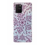 PrintiFy Samsung Galaxy S10 Lite ile Uyumlu Kapak Nostalji Desen - F Tasarımlı 1mm Fit Şeffaf Silikon Kılıf