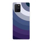 PrintiFy Samsung Galaxy S10 Lite ile Uyumlu Kapak Renk Cümbüşü E Mavi Tasarımlı 1mm Fit Şeffaf Silikon Kılıf