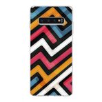 PrintiFy Samsung Galaxy S10 Plus ile Uyumlu Kapak Labirent Grafiti Tasarımlı 1mm Fit Şeffaf Silikon Kılıf