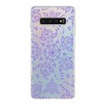 PrintiFy Samsung Galaxy S10 Plus ile Uyumlu Kapak Nostalji Desen - D Tasarımlı 1mm Fit Şeffaf Silikon Kılıf