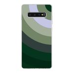 PrintiFy Samsung Galaxy S10 Plus ile Uyumlu Kapak Renk Cümbüşü C Haki Tasarımlı 1mm Fit Şeffaf Silikon Kılıf