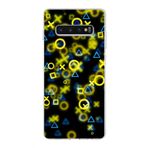 PrintiFy Samsung Galaxy S10 Plus ile Uyumlu Kapak Semboller Tasarımlı 1mm Fit Şeffaf Silikon Kılıf