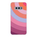 PrintiFy Samsung Galaxy S10E ile Uyumlu Kapak Renk Cümbüşü F Pembe Tasarımlı 1mm Fit Şeffaf Silikon Kılıf