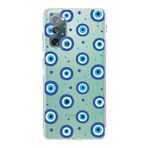 PrintiFy Samsung Galaxy S20 FE ile Uyumlu 1mm Slim Fit Nazar Boncuğu 1 Baskılı Şeffaf Kılıf