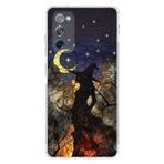 PrintiFy Samsung Galaxy S20 FE ile Uyumlu Vitray Cadı Saati Tasarımlı Şeffaf Silikon Kılıf