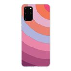 PrintiFy Samsung Galaxy S20 Plus ile Uyumlu Kapak Renk Cümbüşü F Pembe Tasarımlı 1mm Fit Şeffaf Silikon Kılıf