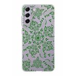 PrintiFy Samsung Galaxy S21 FE ile Uyumlu Kapak Nostalji Desen - A Tasarımlı 1mm Fit Şeffaf Silikon Kılıf