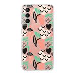 PrintiFy Samsung Galaxy S21 ile Uyumlu Kapak Memphis Desen - 1 Tasarımlı 1mm Fit Şeffaf Silikon Kılıf