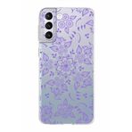 PrintiFy Samsung Galaxy S21 Plus ile Uyumlu Kapak Nostalji Desen - D Tasarımlı 1mm Fit Şeffaf Silikon Kılıf