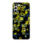 PrintiFy Samsung Galaxy S21 Plus ile Uyumlu Kapak Semboller Tasarımlı 1mm Fit Şeffaf Silikon Kılıf