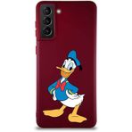 Printify Samsung Galaxy S21 Plus Soft Premier Kapak Donald Duck-C Tasarımlı Silikon Cep Telefonu Kılıfı