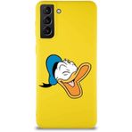 Printify Samsung Galaxy S21 Plus Soft Premier Kapak Donald Duck-E Tasarımlı Silikon Cep Telefonu Kılıfı