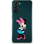 Printify Samsung Galaxy S21 Plus Soft Premier Kapak Minnie Mouse-D Tasarımlı Silikon Cep Telefonu Kılıfı