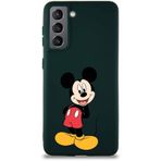 Printify Samsung Galaxy S21 Soft Premier Kapak Mickey Mouse-B Tasarımlı Silikon Cep Telefonu Kılıfı