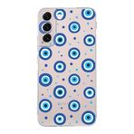 PrintiFy Samsung Galaxy S22 Plus ile Uyumlu 1mm Slim Fit Nazar Boncuğu 1 Baskılı Şeffaf Kılıf
