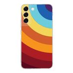PrintiFy Samsung Galaxy S22 Plus ile Uyumlu Kapak Renk Cümbüşü A Kırmızı Tasarımlı 1mm Fit Şeffaf Silikon Kılıf