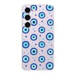 PrintiFy Samsung Galaxy S23 Plus ile Uyumlu 1mm Slim Fit Nazar Boncuğu 1 Baskılı Şeffaf Kılıf
