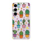 PrintiFy Samsung Galaxy S23 Plus ile Uyumlu 1mm Slim Fit Water Color 4 Baskılı Şeffaf Kılıf