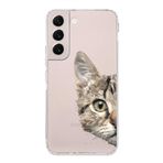 PrintiFy Samsung Galaxy S23 Plus ile Uyumlu Kapak Catface Tasarımlı 1mm Fit Şeffaf Silikon Kılıf