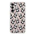PrintiFy Samsung Galaxy S23 Plus ile Uyumlu Kapak Panda Tasarımlı 1mm Fit Şeffaf Silikon Kılıf