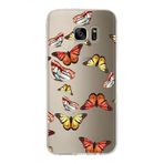 PrintiFy Samsung Galaxy S7 Edge ile Uyumlu 1mm Slim Fit Water Color 2 Baskılı Şeffaf Kılıf
