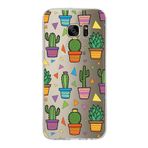PrintiFy Samsung Galaxy S7 Edge ile Uyumlu 1mm Slim Fit Water Color 4 Baskılı Şeffaf Kılıf