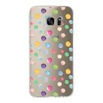 PrintiFy Samsung Galaxy S7 Edge ile Uyumlu 1mm Slim Fit Water Color 6 Baskılı Şeffaf Kılıf