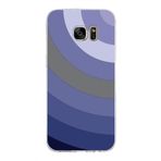 PrintiFy Samsung Galaxy S7 Edge ile Uyumlu Kapak Renk Cümbüşü D Lila Tasarımlı 1mm Fit Şeffaf Silikon Kılıf