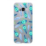 PrintiFy Samsung Galaxy S8 ile Uyumlu 1mm Slim Fit Nazar Boncuğu 3 Baskılı Şeffaf Kılıf