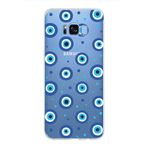 PrintiFy Samsung Galaxy S8 Plus ile Uyumlu 1mm Slim Fit Nazar Boncuğu 1 Baskılı Şeffaf Kılıf