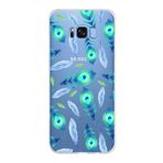 PrintiFy Samsung Galaxy S8 Plus ile Uyumlu 1mm Slim Fit Nazar Boncuğu 3 Baskılı Şeffaf Kılıf