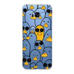 PrintiFy Samsung Galaxy S8 Plus ile Uyumlu Kapak Duck Tasarımlı 1mm Fit Şeffaf Silikon Kılıf