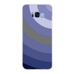 PrintiFy Samsung Galaxy S8 Plus ile Uyumlu Kapak Renk Cümbüşü D Lila Tasarımlı 1mm Fit Şeffaf Silikon Kılıf