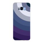 PrintiFy Samsung Galaxy S8 Plus ile Uyumlu Kapak Renk Cümbüşü E Mavi Tasarımlı 1mm Fit Şeffaf Silikon Kılıf
