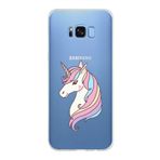 PrintiFy Samsung Galaxy S8 Plus ile Uyumlu Kapak Unicorn Tasarımlı 1mm Fit Şeffaf Silikon Kılıf