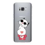 PrintiFy Samsung Galaxy S8 Plus Uyumlu Kamera Korumalı Kapak Coolcat Tasarımlı Şeffaf Kılıf