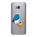 PrintiFy Samsung Galaxy S8 Plus Uyumlu Kamera Korumalı Kapak Donald Duck F Tasarımlı Şeffaf Kılıf