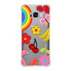 PrintiFy Samsung Galaxy S8 Plus Uyumlu Water Color 5 Baskılı Şeffaf Köşe Korumalı Antişok Kılıf