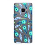PrintiFy Samsung Galaxy S9 ile Uyumlu 1mm Slim Fit Nazar Boncuğu 3 Baskılı Şeffaf Kılıf