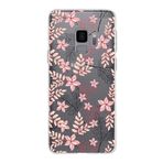 PrintiFy Samsung Galaxy S9 ile Uyumlu Kapak Floral Kırmızı Tasarımlı 1mm Fit Şeffaf Silikon Kılıf