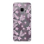 PrintiFy Samsung Galaxy S9 ile Uyumlu Kapak Floral Pudra Tasarımlı 1mm Fit Şeffaf Silikon Kılıf